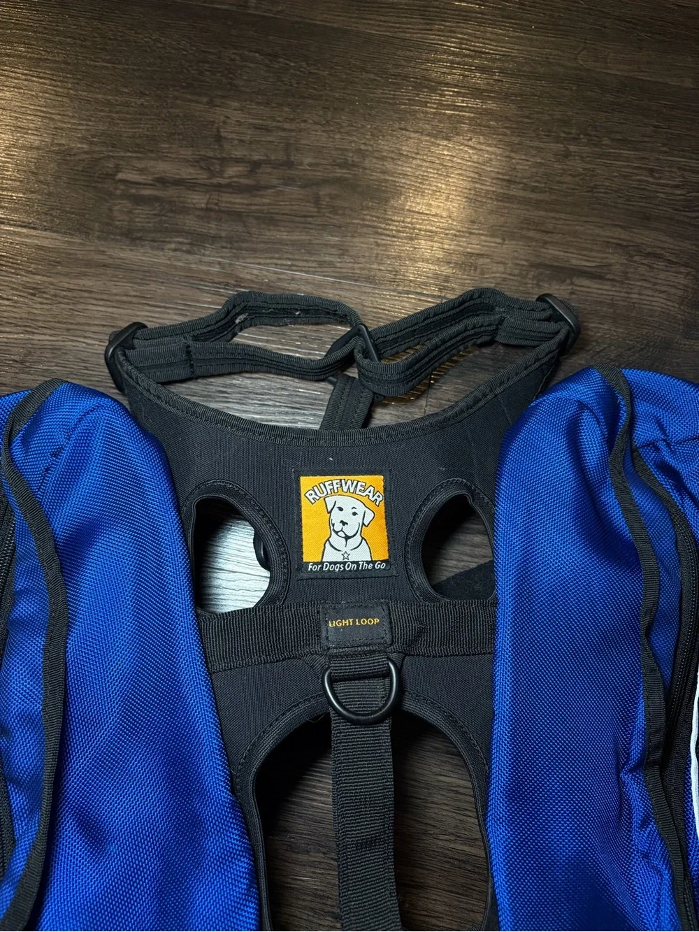 Ruffwear Royal Blue and Black Dog Saddle Pack